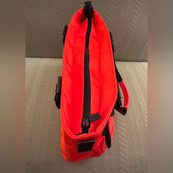 IHKWIP Cargo Catchall Tote Purse Blood Orange Color EUC - Picture 7 of 15